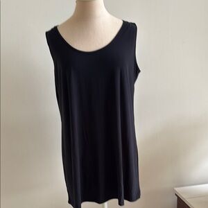 CLARA SUN WOO Classic Black Tank Tunic Top